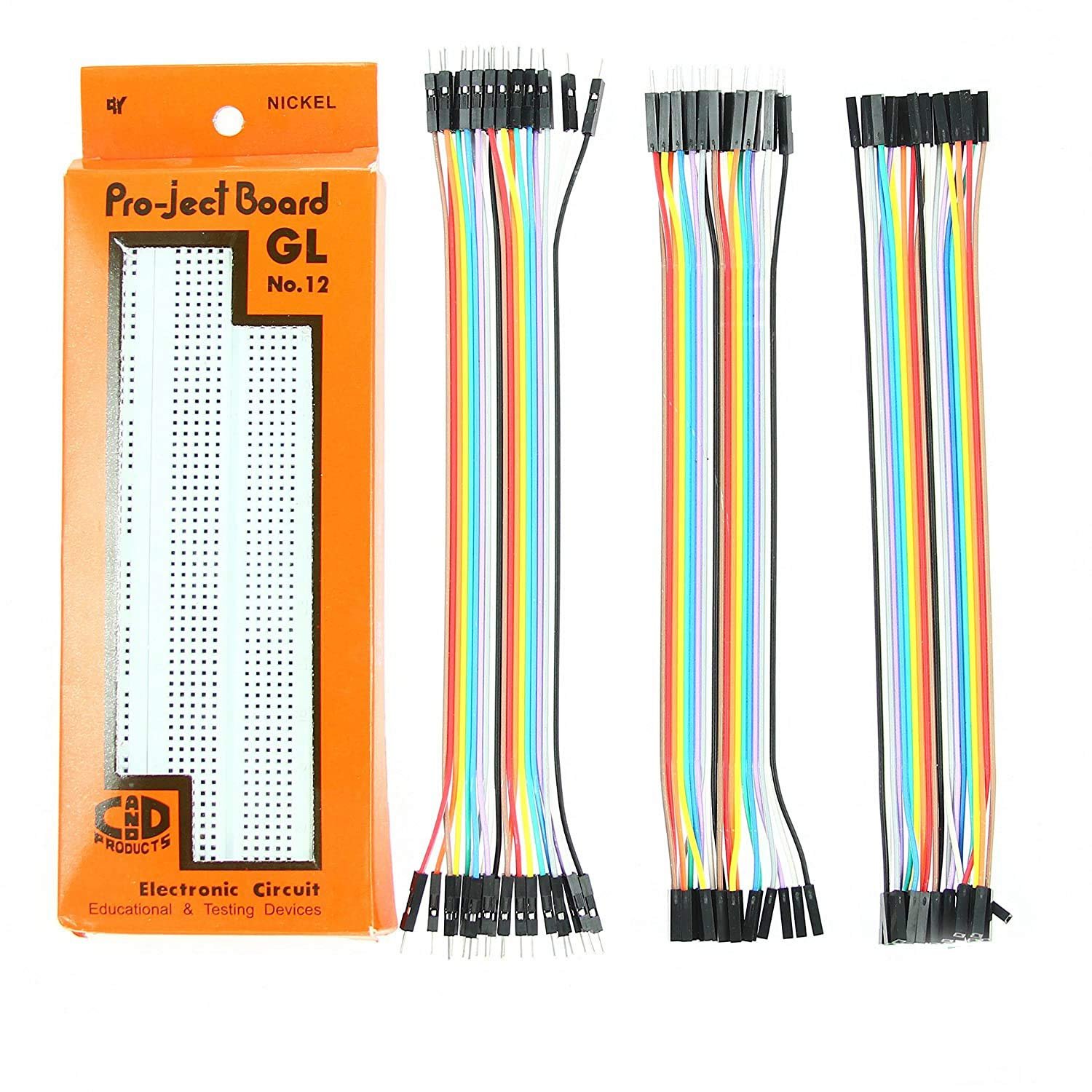 Breadboard + 60 Pieces Jumper Wires Set 
