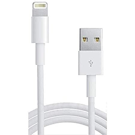 Data Cable for iPhone 5,6,7,8,X,11,12 (Compatible for Data sync & Fast Charging) White 